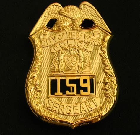 nypd sergeant shield photo.